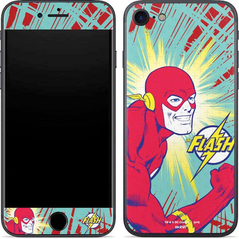 DC Comics The Flash Classic Art Smile Blast iPhone SE (2nd & 3rd Gen) Skin