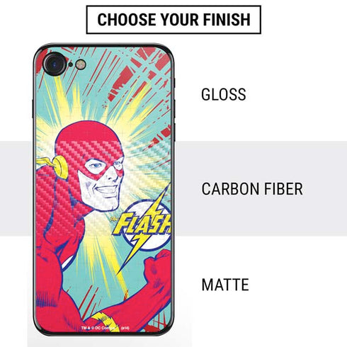 DC Comics The Flash Classic Art Smile Blast iPhone SE (2nd & 3rd Gen) Skin