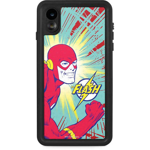 DC Comics The Flash Classic Art Smile Blast iPhone XR Waterproof Case