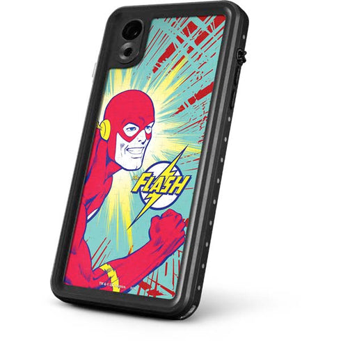 DC Comics The Flash Classic Art Smile Blast iPhone XR Waterproof Case