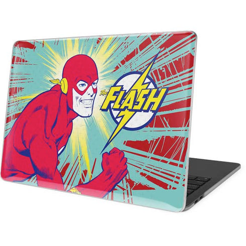 DC Comics The Flash Classic Art Smile Blast MacBook Pro 13in (2020) Case plus Skin