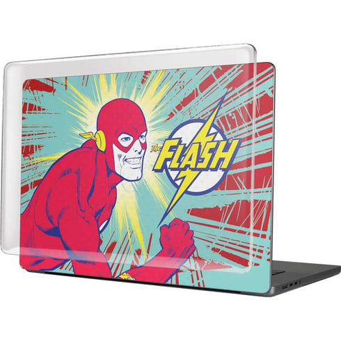 DC Comics The Flash Classic Art Smile Blast MacBook Pro 16in (2021-25) Case plus Skin