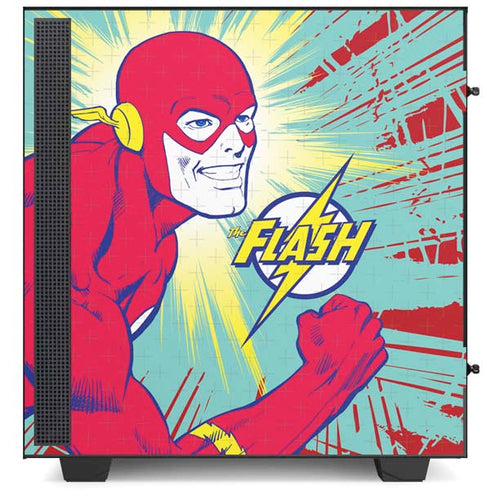 DC Comics The Flash Classic Art Smile Blast NZXT H510 Compact ATX Mid-Tower Case Skin
