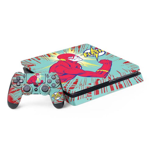 DC Comics The Flash Classic Art Smile Blast PS4 Slim Bundle Skin