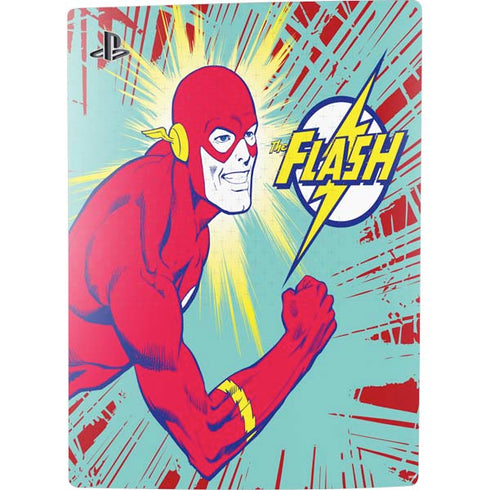 DC Comics The Flash Classic Art Smile Blast PS5 Digital Edition Console Skin