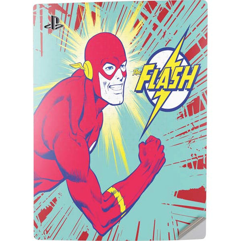 DC Comics The Flash Classic Art Smile Blast PS5 Digital Edition Console Skin