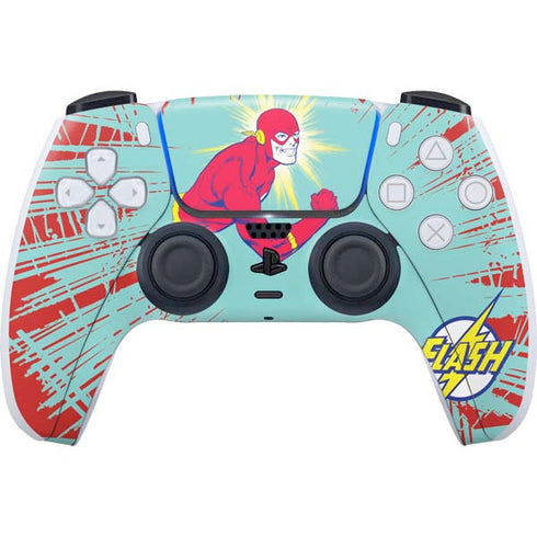 DC Comics The Flash Classic Art Smile Blast PS5 Controller Skin