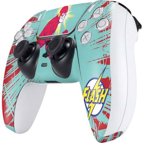 DC Comics The Flash Classic Art Smile Blast PS5 Controller Skin