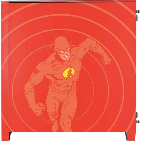 DC Comics The Flash Classic Art Pose Corsair 4000D Tempered Glass Mid-Tower ATX Case Skin