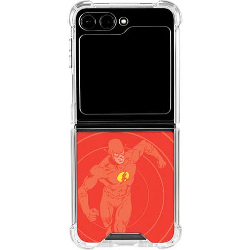 DC Comics The Flash Classic Art Pose Galaxy Z Flip5 5G Clear Case