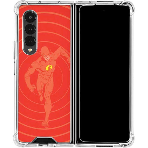 DC Comics The Flash Classic Art Pose Galaxy Z Fold4 5G Clear Case