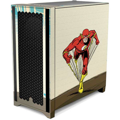 DC Comics The Flash Classic Art Sprint Pose Corsair 4000D Tempered Glass Mid-Tower ATX Case Skin