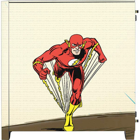 DC Comics The Flash Classic Art Sprint Pose Corsair 4000D Tempered Glass Mid-Tower ATX Case Skin