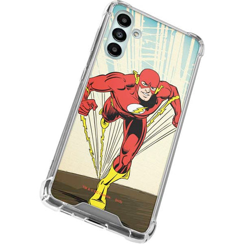 DC Comics The Flash Classic Art Sprint Pose Galaxy A13 5G Clear Case