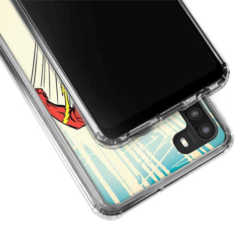 DC Comics The Flash Classic Art Sprint Pose Galaxy A21 Clear Case