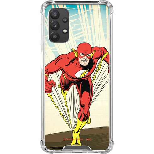 DC Comics The Flash Classic Art Sprint Pose Galaxy A32 5G Clear Case