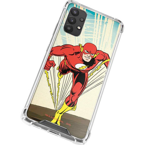 DC Comics The Flash Classic Art Sprint Pose Galaxy A32 5G Clear Case