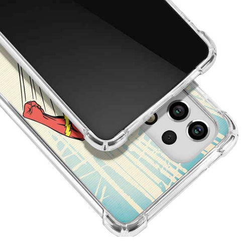 DC Comics The Flash Classic Art Sprint Pose Galaxy A53 5G Clear Case
