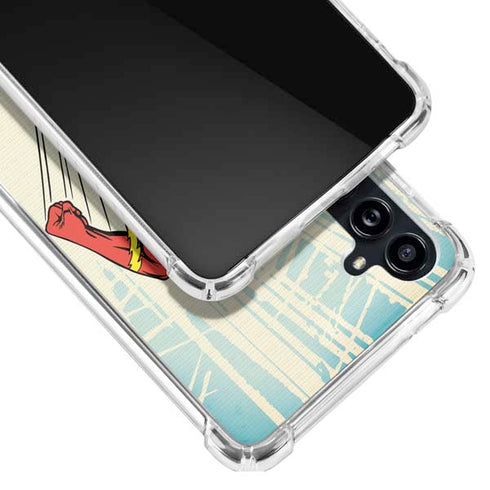 DC Comics The Flash Classic Art Sprint Pose Galaxy A54 5G Clear Case