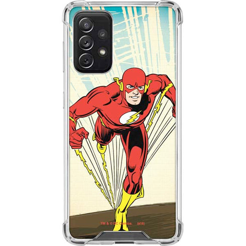 DC Comics The Flash Classic Art Sprint Pose Galaxy A72 5G Clear Case