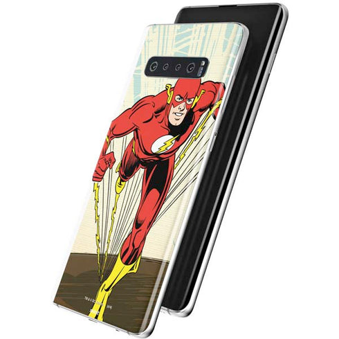 DC Comics The Flash Classic Art Sprint Pose Galaxy S10 Plus Skin