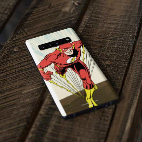DC Comics The Flash Classic Art Sprint Pose Galaxy S10 Plus Skin
