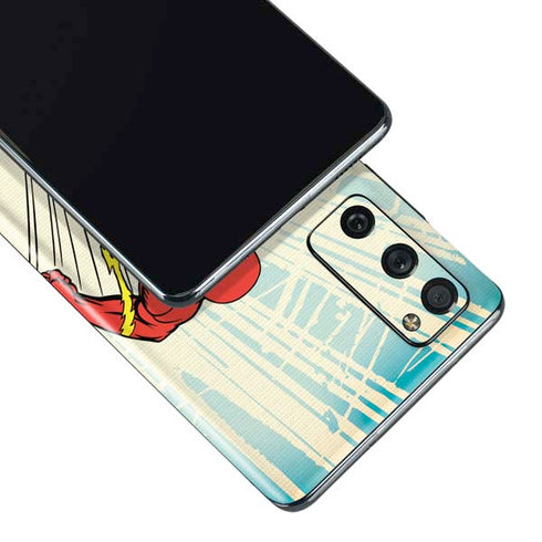DC Comics The Flash Classic Art Sprint Pose Galaxy S20 Fan Edition Skin