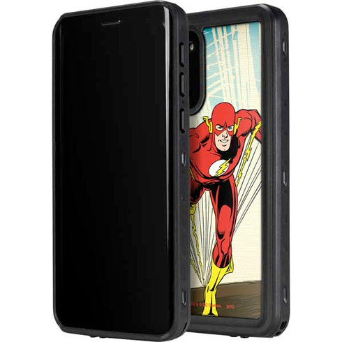DC Comics The Flash Classic Art Sprint Pose Galaxy S20 Plus Waterproof Case