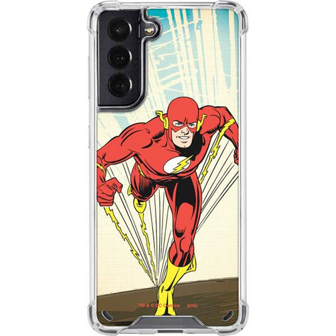DC Comics The Flash Classic Art Sprint Pose Galaxy S21 5G Clear Case
