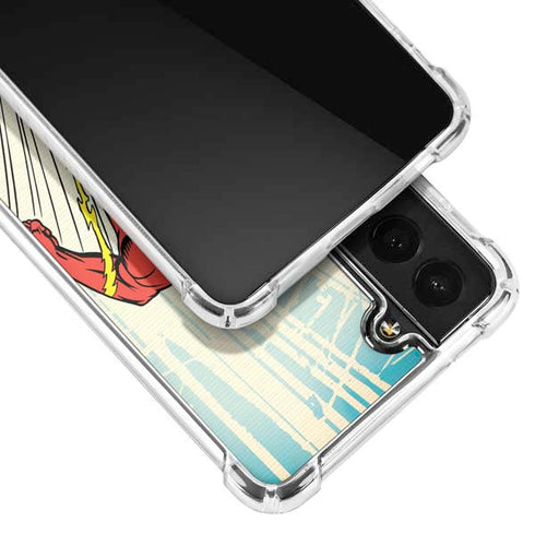 DC Comics The Flash Classic Art Sprint Pose Galaxy S21 5G Clear Case