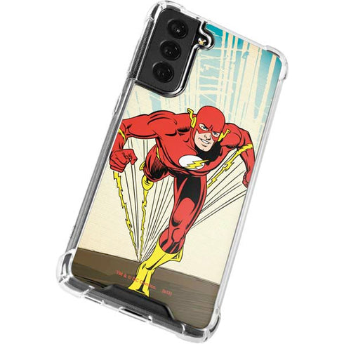 DC Comics The Flash Classic Art Sprint Pose Galaxy S21 FE Clear Case