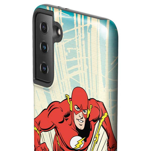 DC Comics The Flash Classic Art Sprint Pose Galaxy S21 Plus 5G Pro Case