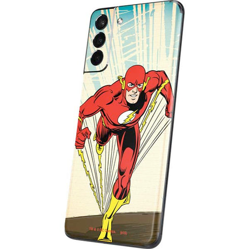 DC Comics The Flash Classic Art Sprint Pose Galaxy S21 Plus 5G Skin