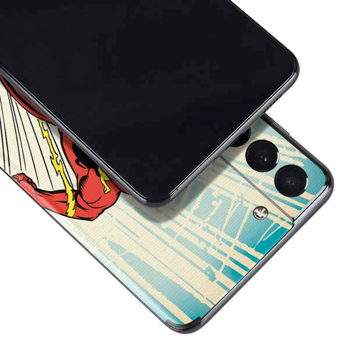 DC Comics The Flash Classic Art Sprint Pose Galaxy S21 Plus 5G Skin