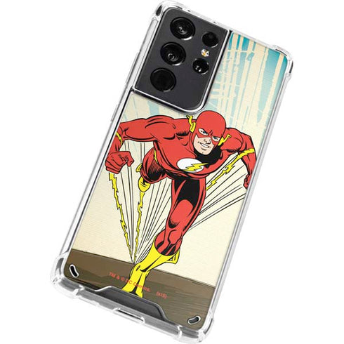 DC Comics The Flash Classic Art Sprint Pose Galaxy S21 Ultra 5G Clear Case