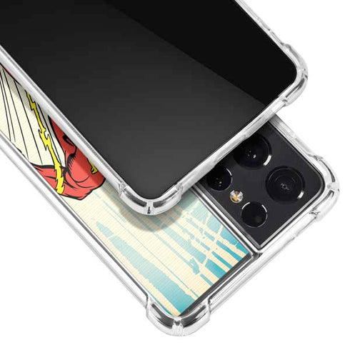 DC Comics The Flash Classic Art Sprint Pose Galaxy S21 Ultra 5G Clear Case