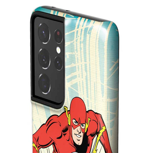 DC Comics The Flash Classic Art Sprint Pose Galaxy S21 Ultra 5G Pro Case
