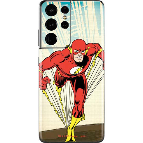 DC Comics The Flash Classic Art Sprint Pose Galaxy S21 Ultra 5G Skin