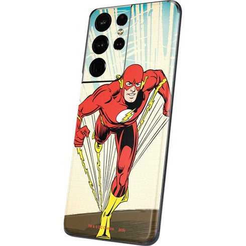 DC Comics The Flash Classic Art Sprint Pose Galaxy S21 Ultra 5G Skin
