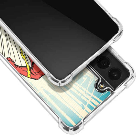 DC Comics The Flash Classic Art Sprint Pose Galaxy S22 Clear Case