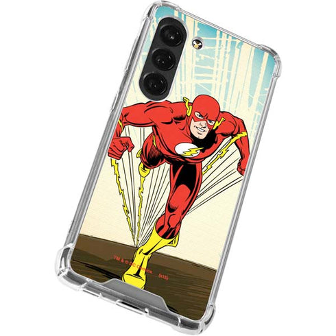 DC Comics The Flash Classic Art Sprint Pose Galaxy S23 Clear Case