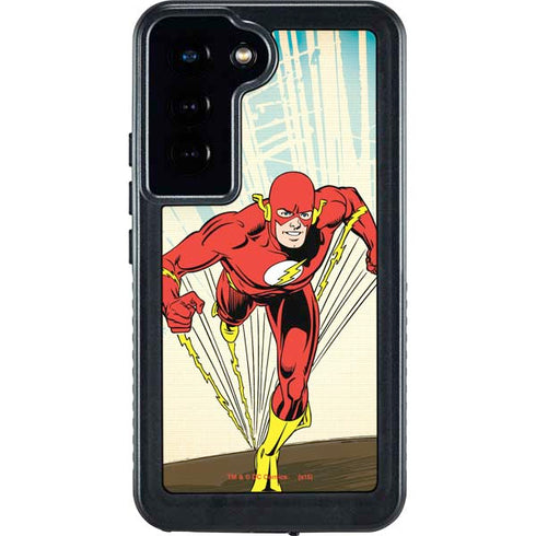 DC Comics The Flash Classic Art Sprint Pose Galaxy S23 Waterproof Case