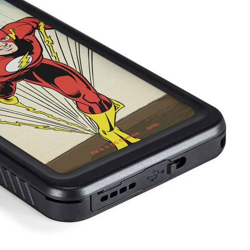 DC Comics The Flash Classic Art Sprint Pose Galaxy S23 Waterproof Case