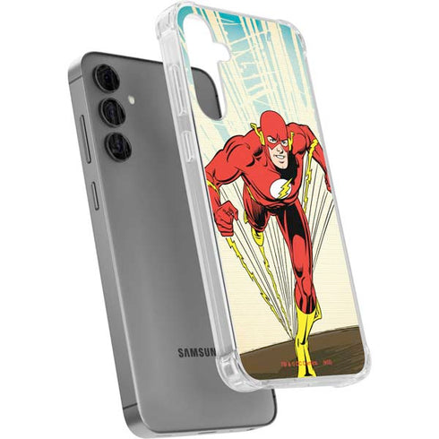 DC Comics The Flash Classic Art Sprint Pose Galaxy S24 Plus Clear Case