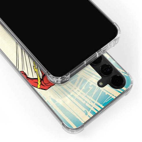DC Comics The Flash Classic Art Sprint Pose Galaxy S24 Plus Clear Case