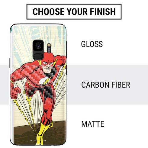 DC Comics The Flash Classic Art Sprint Pose Galaxy S9 Skin