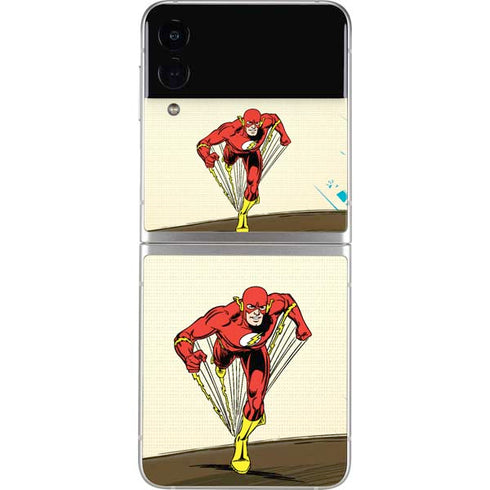 DC Comics The Flash Classic Art Sprint Pose Galaxy Z Flip3 5G Skin
