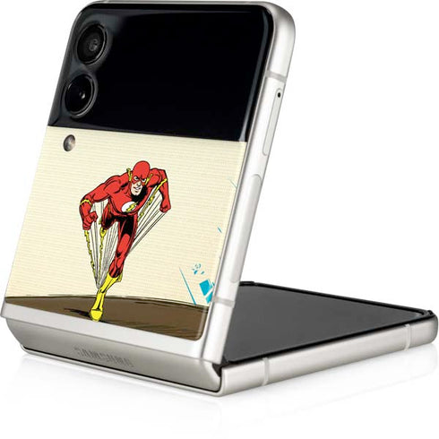 DC Comics The Flash Classic Art Sprint Pose Galaxy Z Flip4 5G Skin
