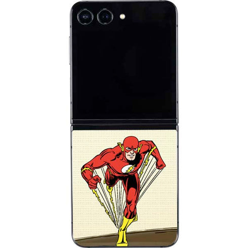 DC Comics The Flash Classic Art Sprint Pose Galaxy Z Flip5 5G Skin