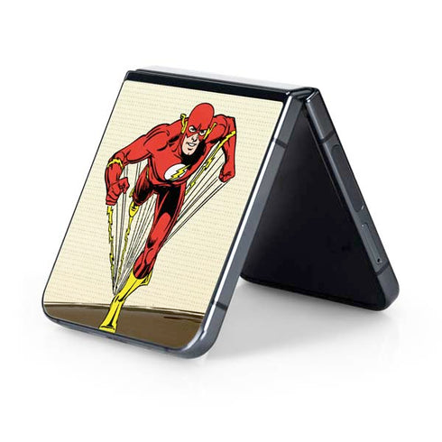 DC Comics The Flash Classic Art Sprint Pose Galaxy Z Flip5 5G Skin